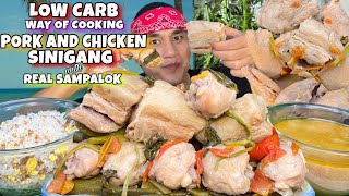 PORK and CHICKEN SINIGANG sa TUNAY na SAMPALOK amp FRIED RICE MUKBANG PINOY MUKBANG [upl. by Freida]