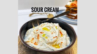 Sour cream selber machen schnell und einfach Schnelles Grill Dip Rezept how to make sour cream [upl. by Analla175]