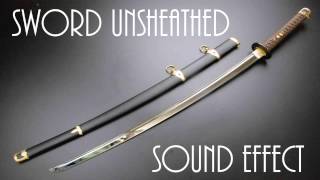 Sword Unsheathed Sound Effect  High Quality [upl. by Kovar159]