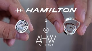 My upcycled vintage Hamilton ring  AHW [upl. by Tnecniv]