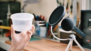 DIY Mic PopFilter Using Home Supplies [upl. by Alin980]