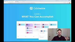 Lesson One What Can You Accomplish With CoSchedule [upl. by Etnovahs]