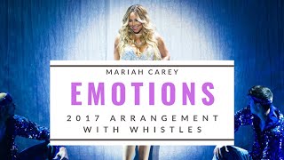 quotEmotionsquot  Mariah CareyOKE 🎤 2017 Version w 2017 WHISTLES HQ [upl. by Eednas]