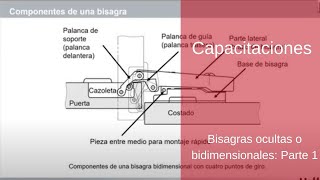 Capacitación 2 Bisagras ocultas o bidimensionales Parte 1 [upl. by Lakim]