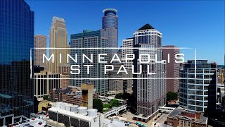 Minneapolis  St Paul Minnesota  4K Drone Tour Over Twin Cities [upl. by Aaren]