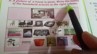 4th Std English Unit 1 Household Articles text book assignments and reading [upl. by Primavera]