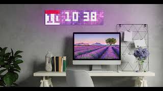 Awesome Clock Look on LaMetric SKY Wall Smart Display [upl. by Elkcim]