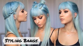 3 Awesome Hairstyles to Try with Bangs [upl. by Ethelinda]