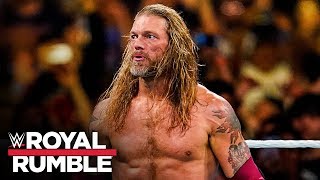 Edge returns at Royal Rumble and delivers vicious Spears Royal Rumble 2020 WWE Network Exclusive [upl. by Krys804]