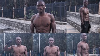 CHEST WORKOUTS and ABS transformation with coach wagwana💪pushupchallenge bodybuilding sport [upl. by Eilzel]