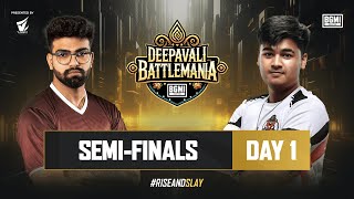 Deepavali BattleMania 2024  HINDI  Semi Finals D1  BGMI  Ft IQOO SouL Carnival 8Bit etc [upl. by Palila289]