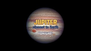 Jupiter At Opposition Tonight  Closest To Earth in 60 Years Shorts [upl. by Nappy525]