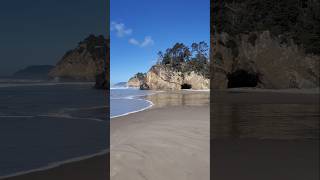 4k Hug Point South OR beautiful beach day hellofrom pnw beach hike outdoors nature [upl. by Edette]