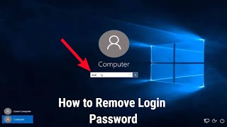 How to Remove Login Password from Windows 10  Disable Password from Windows 10 [upl. by Garson885]