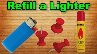 How to Refill a Lighter  Easy Way [upl. by Sarene]