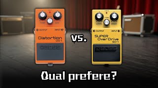 Boss Super Over Drive SD1 vs Boss Distortion DS1 no talk [upl. by Nitsirt]