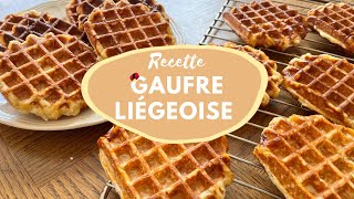 RECETTE  Gaufre Liégeoise [upl. by Reffotsirk]