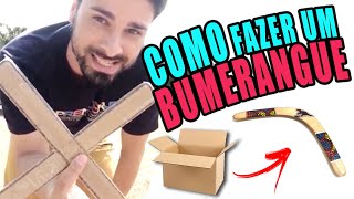 Como Fazer Bumerangue Com Papelão [upl. by Lentha]