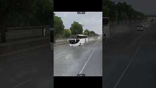 Neoplan starliner going in heavy thunderstorm youtubeshorts bussid bussimulatorindonesia [upl. by Nelav]