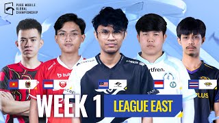 EN PMGC 2021 League East  Week 1 Day 1  PUBG MOBILE Global Championship [upl. by Ahseuqal]