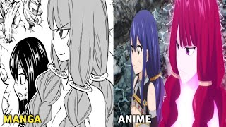 Fairy Tail 100 Years Quest Episode 14  Anime VS Manga Comparison [upl. by Allebram589]