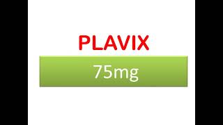 Plavix 75mg  Clopidogrel [upl. by Eugenio914]