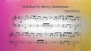 God Rest Ye Merry Gentlemen – Christmas carol – jazz gospel piano arrangement with sheet music [upl. by Sayer533]