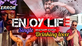 😁No love🥳Enjoy lifeStatus Tamil🔥 single Whatsapp Status Tamil✨❣️ [upl. by Apps]