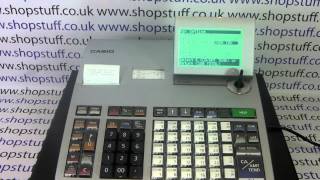 Casio SES3000  PCRT2100 Cash Register Instructions How To Preset Discount Buttons [upl. by Tooley91]