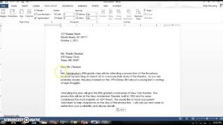 How to Setup Business Letters [upl. by Villiers237]