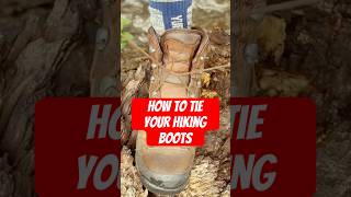 How to tie Hiking boots to avoid blisters and pain hikinggear hiking [upl. by Hsiekal]