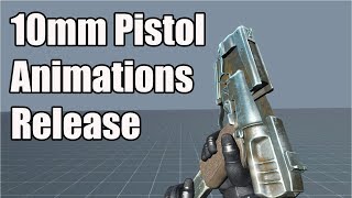 Fallout 4 10mm Pistol Animations Release [upl. by Naellij]