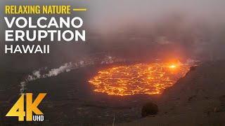 4K Kilauea Volcano Eruption  Mesmerizing Bubbling Lava in the Heart of the Big Island Hawaii [upl. by Schwartz]