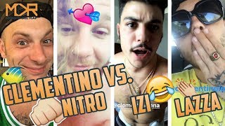 SFIDA CLEMENTINO VS IZI CON ERNIA RKOMI LAZZA NITRO E LA RAGAZZA [upl. by Amsed]