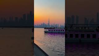 Dhow Cruise Dubai Canal 4k dubai shortsfeed [upl. by Razaele]