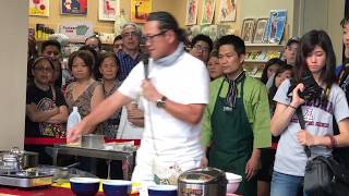 Iron Chef Morimoto Live Cooking  Book signing  Morimoto Live sing [upl. by Schuyler]