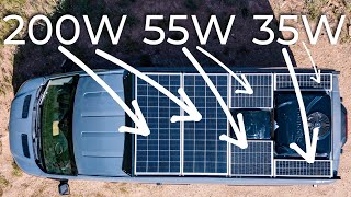 INSTALLING 580W OF MISMATCHED SOLAR PANELS ON OUR TRANSIT [upl. by Kroy]