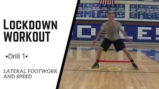 Defense Drill 1  Lateral Footwork and Speed  Lockdown Workout [upl. by Etheline]