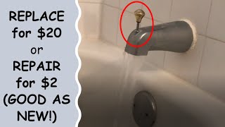 How To Replace Or Fix Tub Spout Not Working [upl. by Lakim]