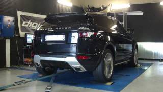 Reprogrammation moteur Range rover evoque td4 150cv  193cv dyno digiservices [upl. by Yl838]