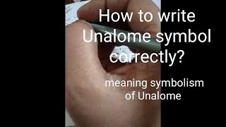 How to write UNALOME Symbol correctlyWhat it Symbolizes spiritualguidancesymbol✍️TheRedPilgrim 😇 [upl. by Rovit28]