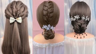 25 Peinados Aesthetic Para Cabello Corto  Peinados De Moños Faciles Y Rapidos Para Niñas [upl. by Nevetse]