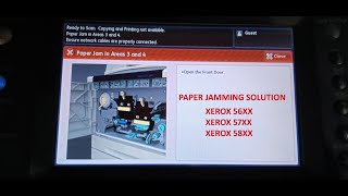 paper jam in area 3 and 4  xerox photocopy machine [upl. by Aivitnahs]