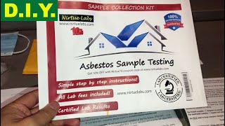 DIY ASBESTOS TEST KIT  DETAILED HOW TO AND TIMELINE [upl. by Mobley]