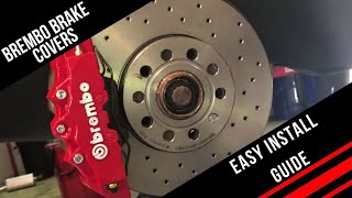 How To Install Brembo Brake Caliper Covers  Quick And Easy [upl. by Neeneg]