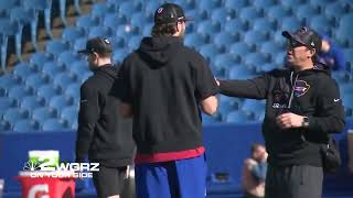 Bills NFL gameday Josh Allen gets ready for the Tennessee Titans [upl. by Nyleuqaj586]