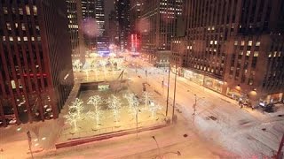 Timelapse Storm Dumps Record Snow on New York City [upl. by Namra445]