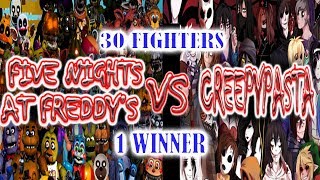 FIVE NIGHTS AT FREDDYS vs CREEPYPASTA ROYAL RUMBLE KICKOFF TO BROKEN DREAMS 2 [upl. by Isabea]