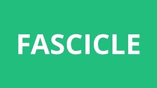 How To Pronounce Fascicle  Pronunciation Academy [upl. by Ellebyam]