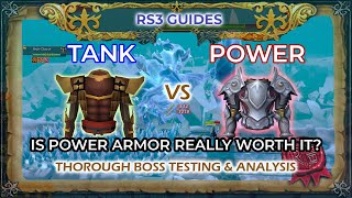 DEFINITIVE Tank vs Power Armor Testing on Bosses  Melee  RS3 [upl. by Aninaj284]